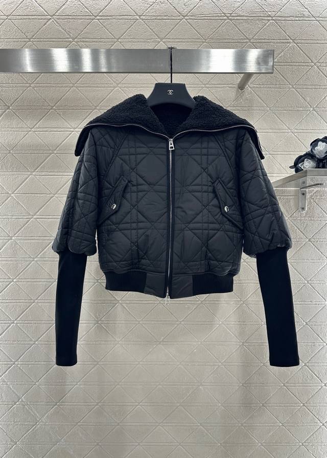 Dio* 2025 New Arrival Lambswool Lined Diamond Plaid Jacket Custom Yb Windproof a