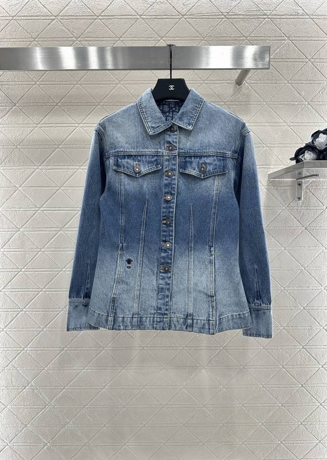 Dio* 2025 New Arrivals: Oversized Denim Jacket. Made from custom Yb twill cotton