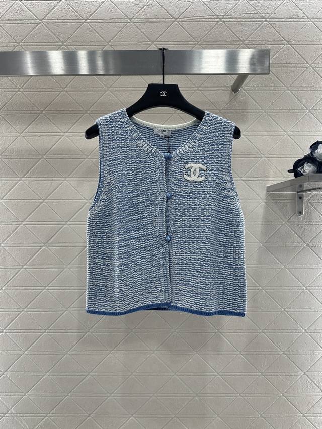 Chane* 2025 New Arrivals: Chinese-Style Button Knit Vest. Custom-made with Yb co
