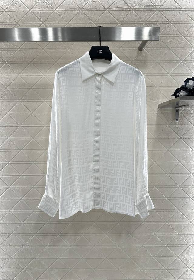 Fend* 2025 New Arrival Jacquard Shirt Skirt Set Custom Yb imported jacquard mate