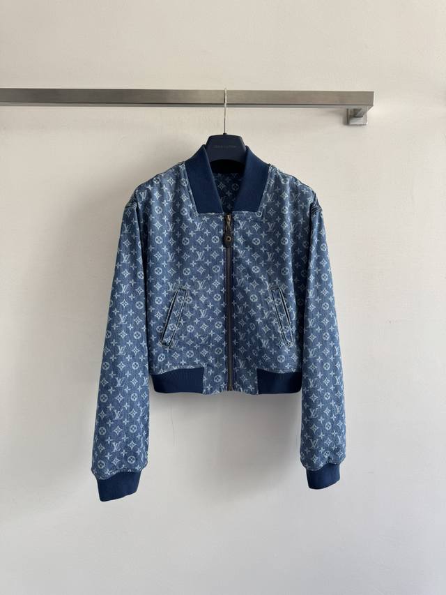 Louis Vuitto*25 new early autumn denim jacket. Custom Yb twill cotton denim, enz