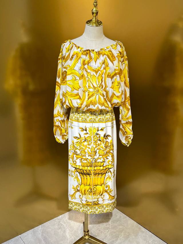 New yellow porcelain 10 momme chiffon silk 2 meters material hip shoulder bat s