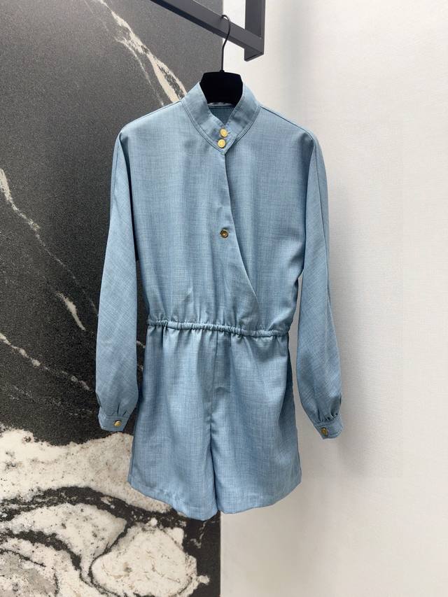 Lp30Ss New arrival for early autumn, Southern French style, light blue stand-up