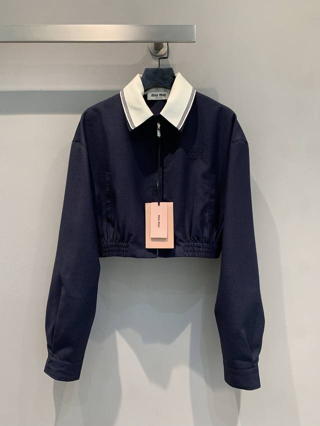Originally developed by Miumi*, this 2025 early fall preppy-inspired short wool