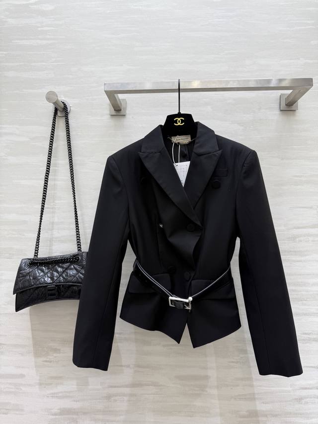 Alexander Mcquee2 Early Autumn New Blazer with Belt Included High-Quality Spot F