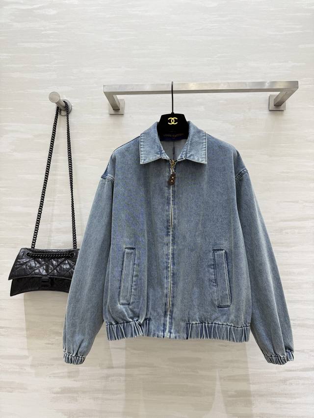 Lv2 autumn and winter new loose-fitting denim jacket, modern, fashionable, cool