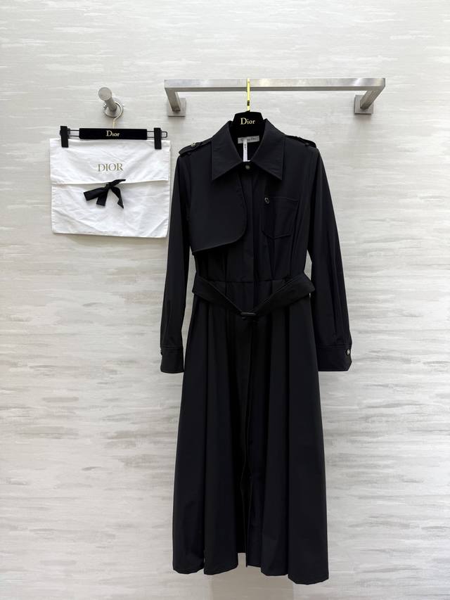 Dio2 Early Autumn New Windbreaker Long Sleeve Dress High Quality Customized Spot