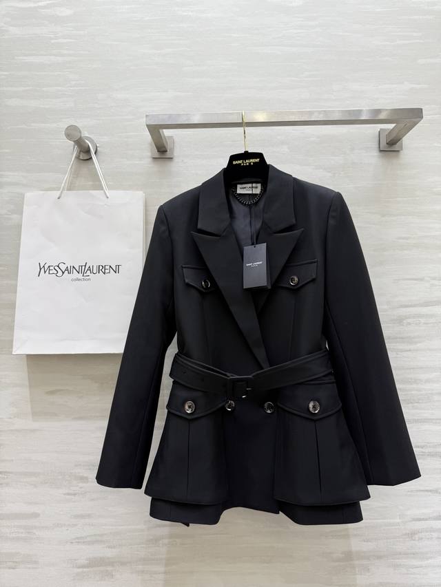 Ysl2's new autumn/winter style handsome workwear-style suit jacket. Workwear pat