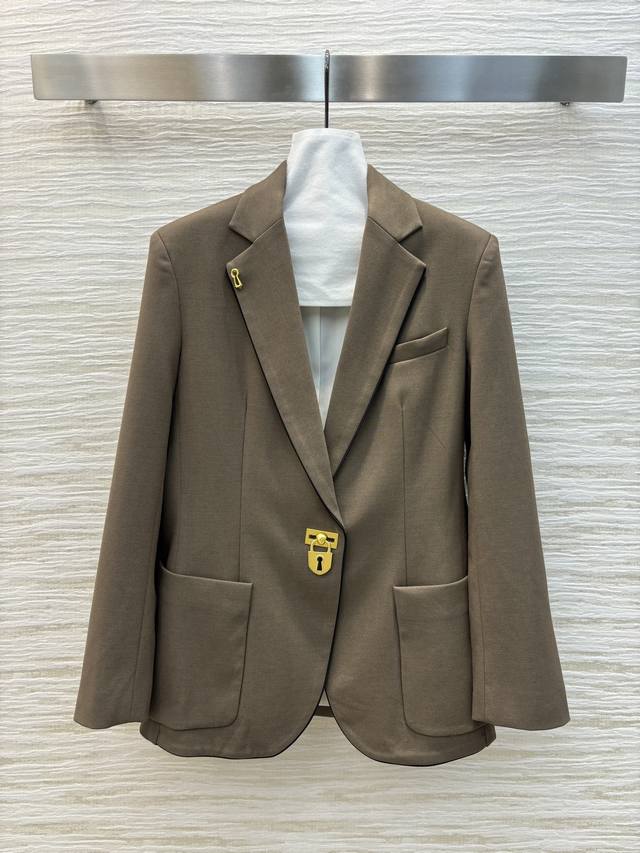 Sch home lapel gold lock suit jacket fashionable suit versatile atmosphere full