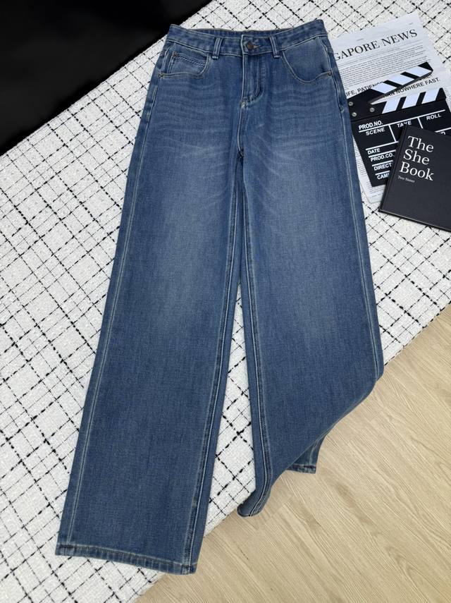 Long-legged and stylish 25Ss retro washed straight jeans instantly elongate your