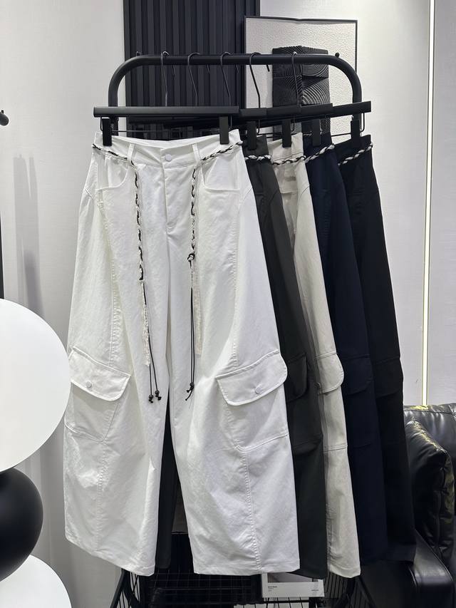Balenciaga - New early autumn cool style multi-pocket American overalls with han