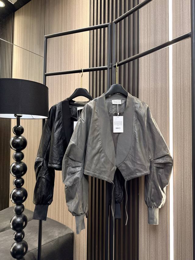 Margiela 2025 Fall/Winter Heavy New Margiela Style Pu Leather Jacket, High-end F