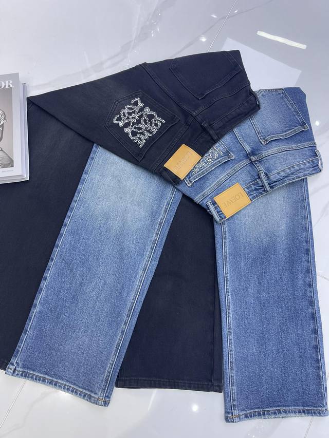 Details shot Loew* new autumn and winter straight pants The straight version is
