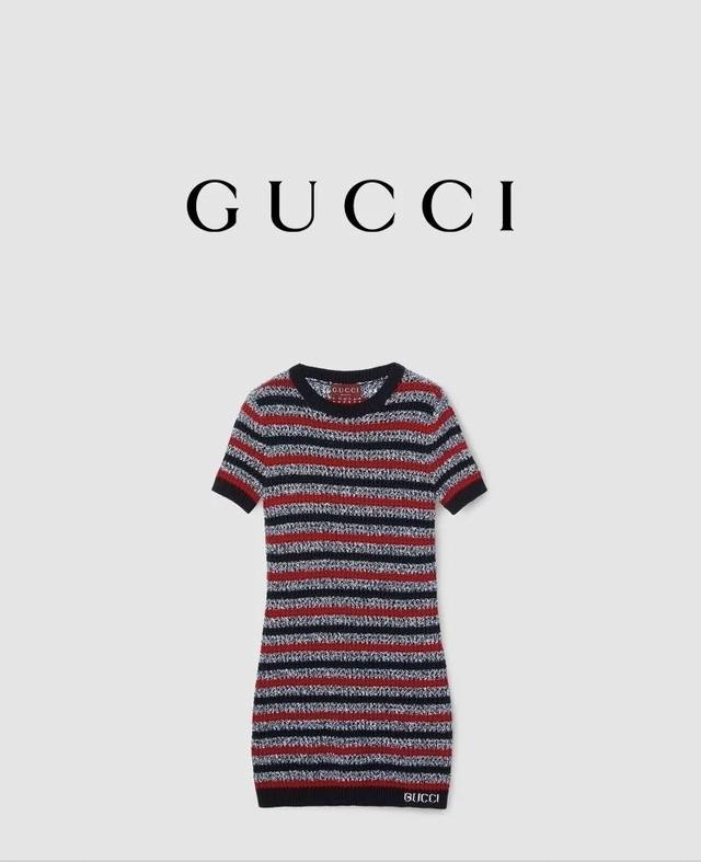 Gucc* New high-end custom letter logo small logo contrast yarn blended slim fit