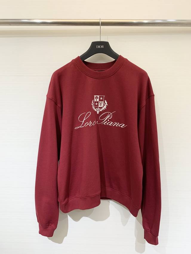 L 25Fw Early Autumn new style letter logo embroidered round neck sweatshirt with