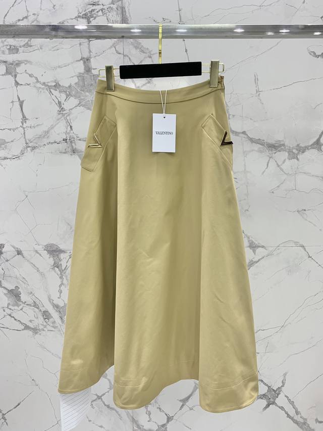 Walentian twill cotton wide skirt Loose version new series Paired with A-line sk