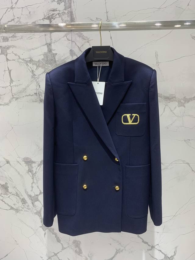 Warren's navy blue loose-fitting suit jacket original one-to-one DDD
