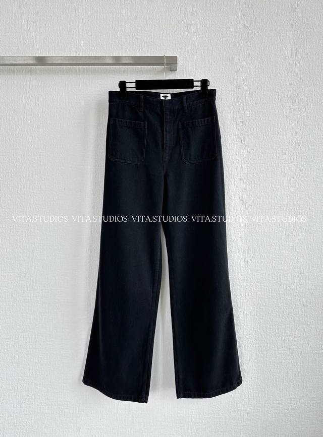 Hot item in stock high waist straight loose jeans Made of imported pure cotton m
