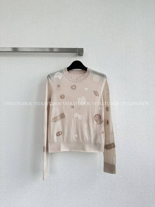 Hot item pre-order pattern printed sweater Made of high-quality 100% wool, it ha