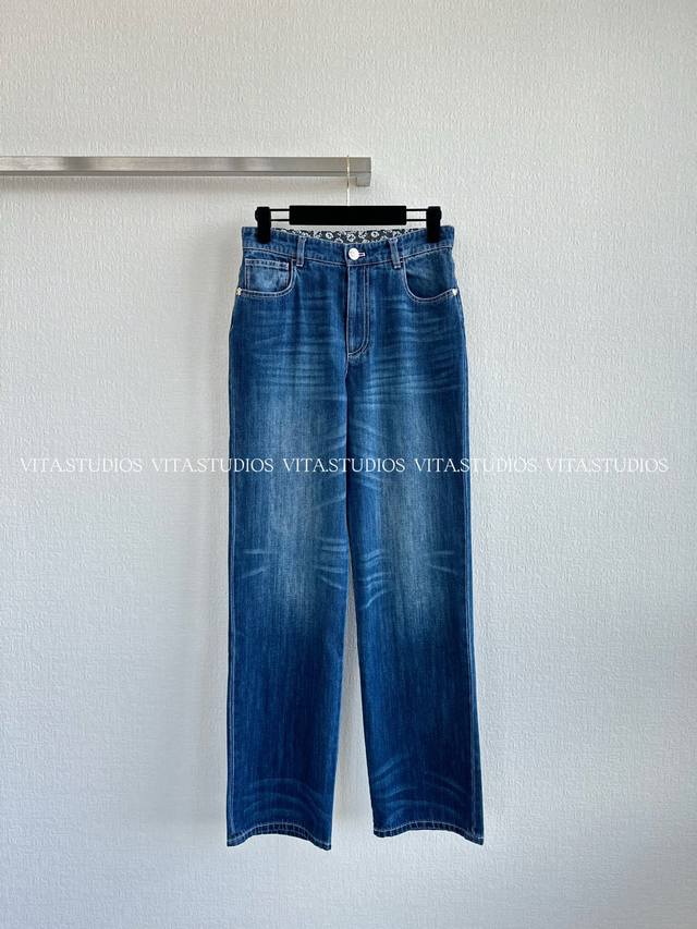 New product release High waist straight jeans Color: Dark blue Size: SML C*Kz D