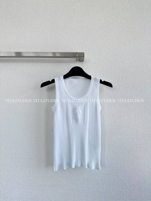 Hot item, small quantity in stock Love crochet vest Color: Black White Size: S M