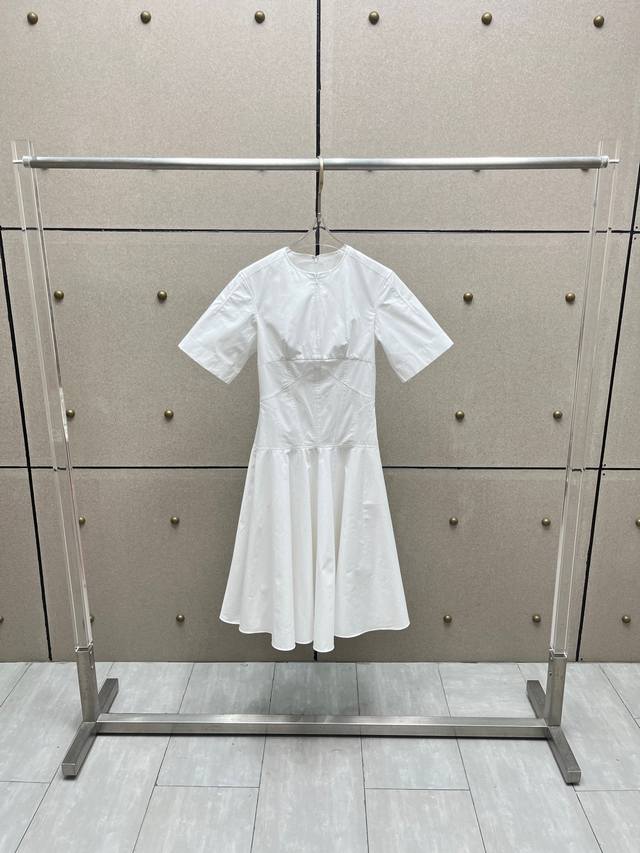 Mcq Spliced Slim Dress! Cotton Two Colors Sml DDD