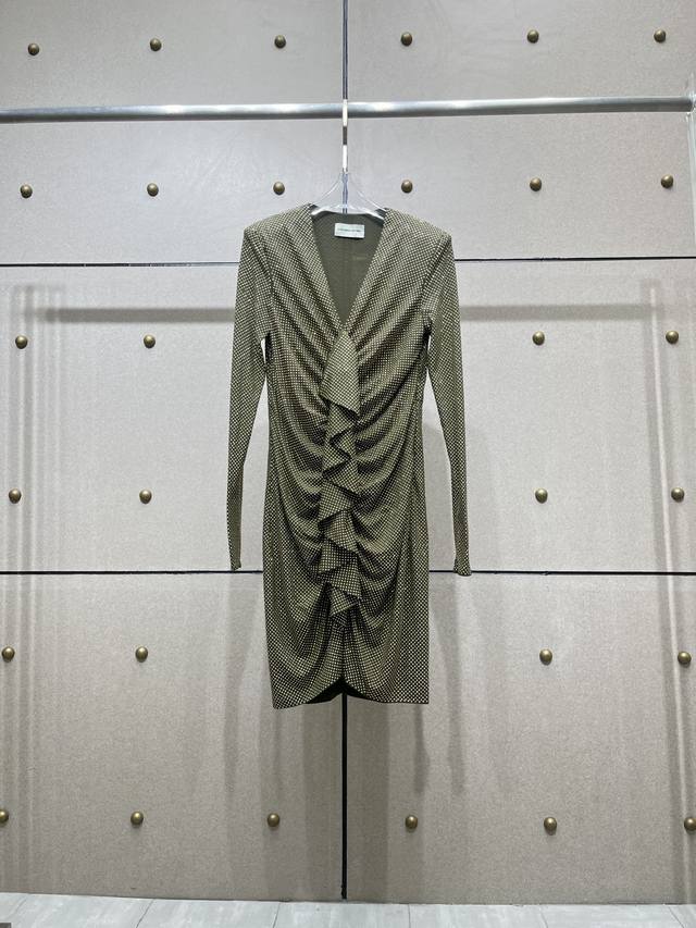 New Av whole piece hot diamond heavy pleated dress! Three colors Sml DDD