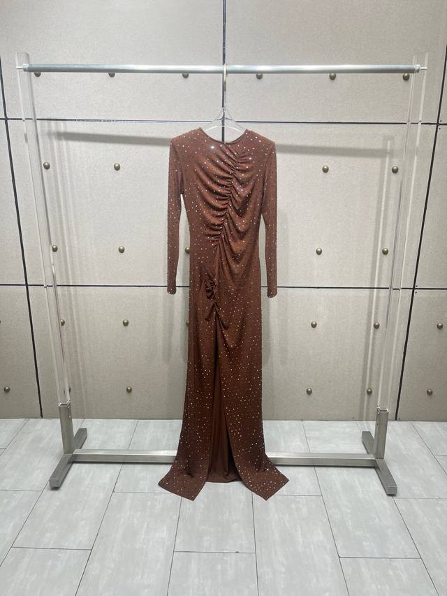 Colorful rhinestone pleated dress! Sml DDD