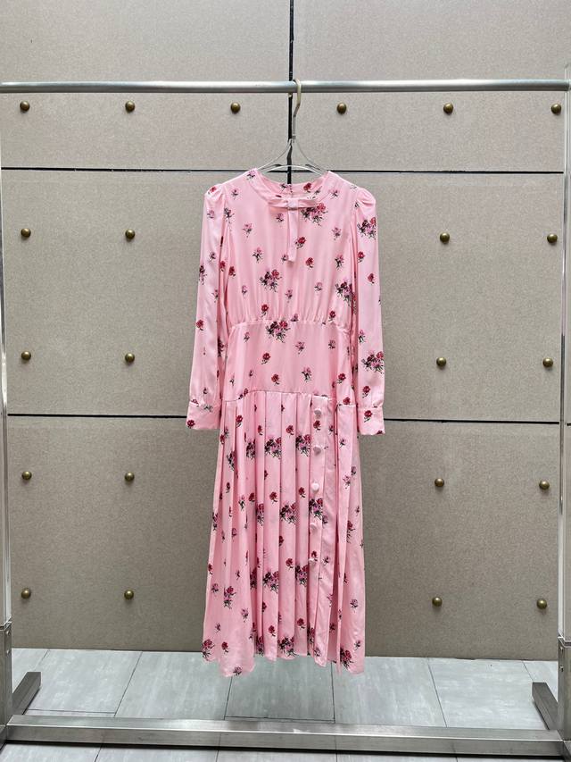 Alessandra* Retro printed pleated dress! Rayon reactive printing Sml DDD