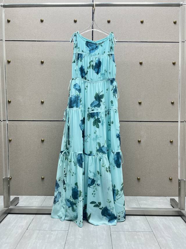 Erde*lace-up layered printed maxi skirt! Sml DDD