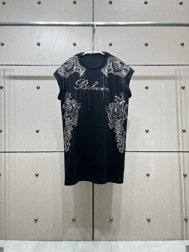 B Heavy Indian silk short-sleeved dress! Heavy Indian silk embroidery combined w