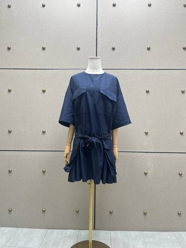 Loose belt dress! Two colors Sml DDD