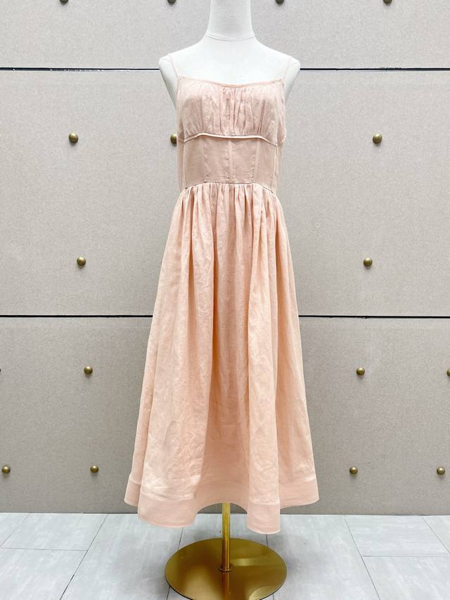 Linen pleated dress! Linen Sml DDD