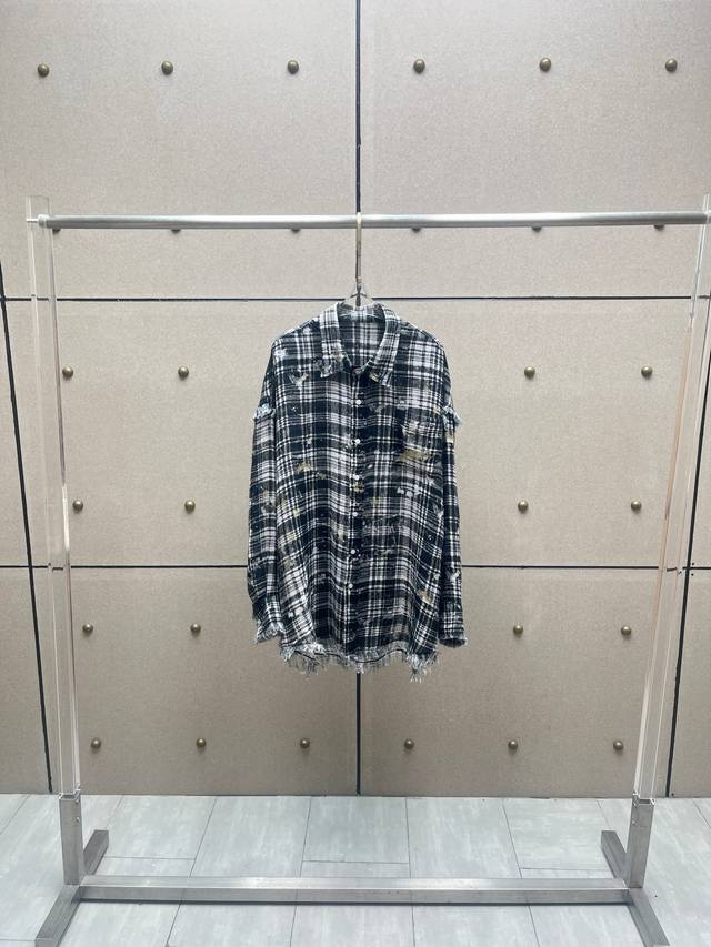Washed hair print shirt! Soft gauze cotton Sml DDD
