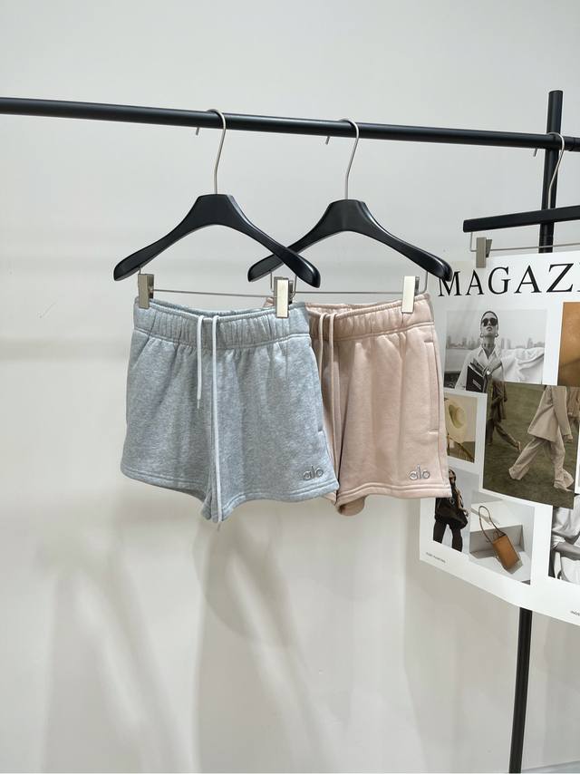 Alo Light-Colored Casual Sweater ShortsDDD, Fabric: Fleece CottonColors: Blush P