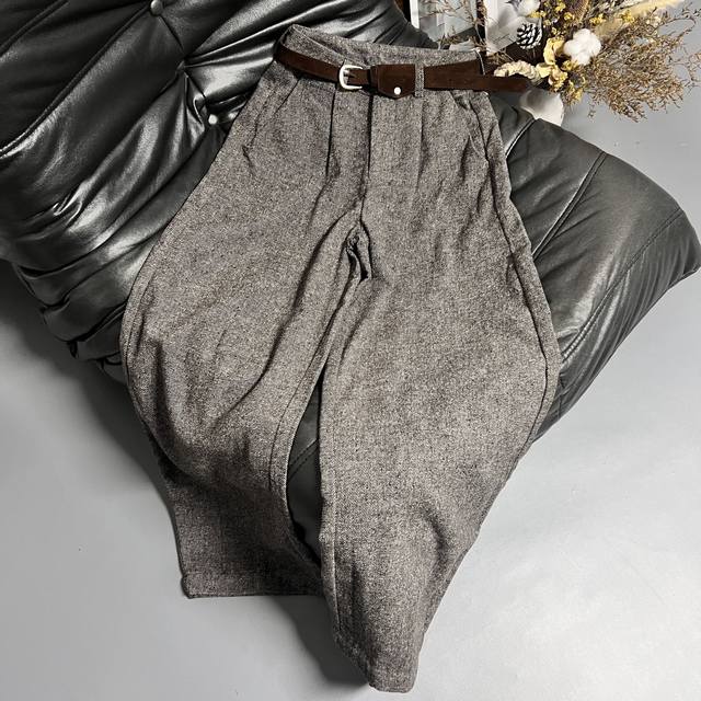 25 Early autumn new casual pants dark gray, light gray, beige and apricot three