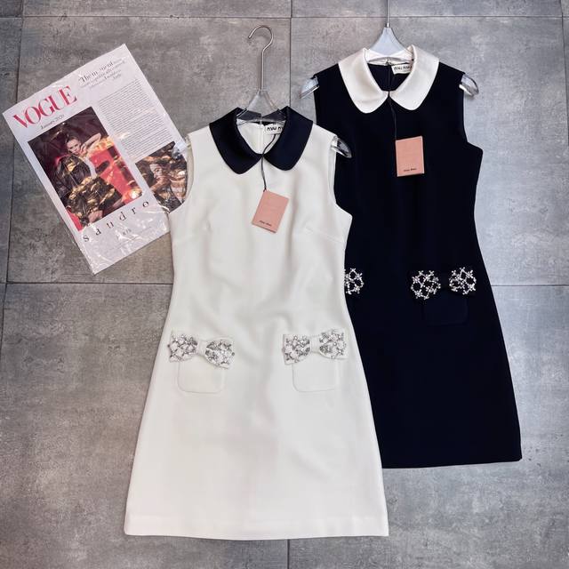 Re-order and shipment Miu*U2025 spring and summer new chaebol daughter small dre