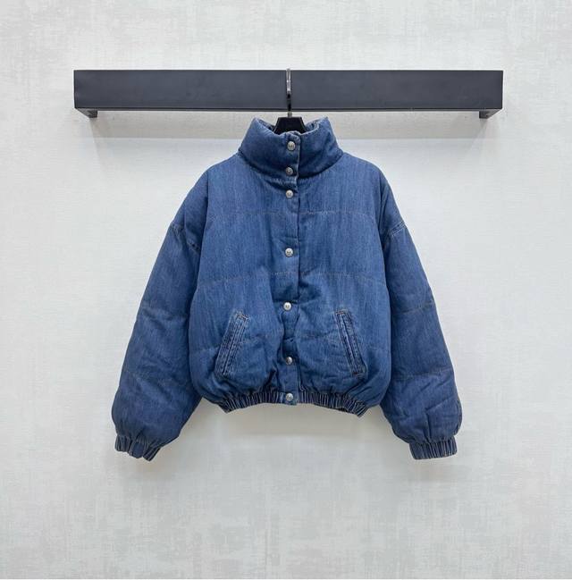 Chane*2025 New Arrivals: Stand-up collar denim down jacket, custom-made from YB
