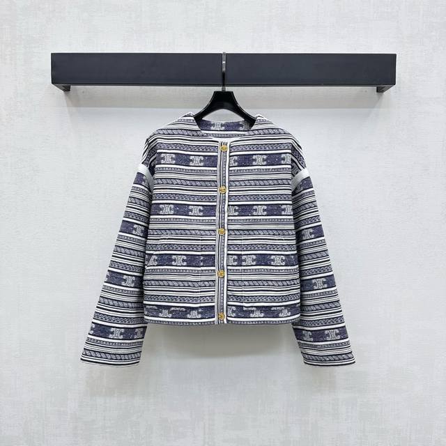 Celin*2025 New Arrival. Custom-made jacquard embroidered dress jacket. Made of i