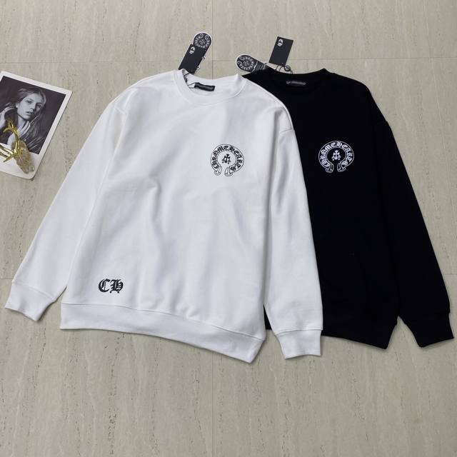 2025 New Product Actual Photo Wa New Printed Round Neck Sweatshirt; Made of Cott