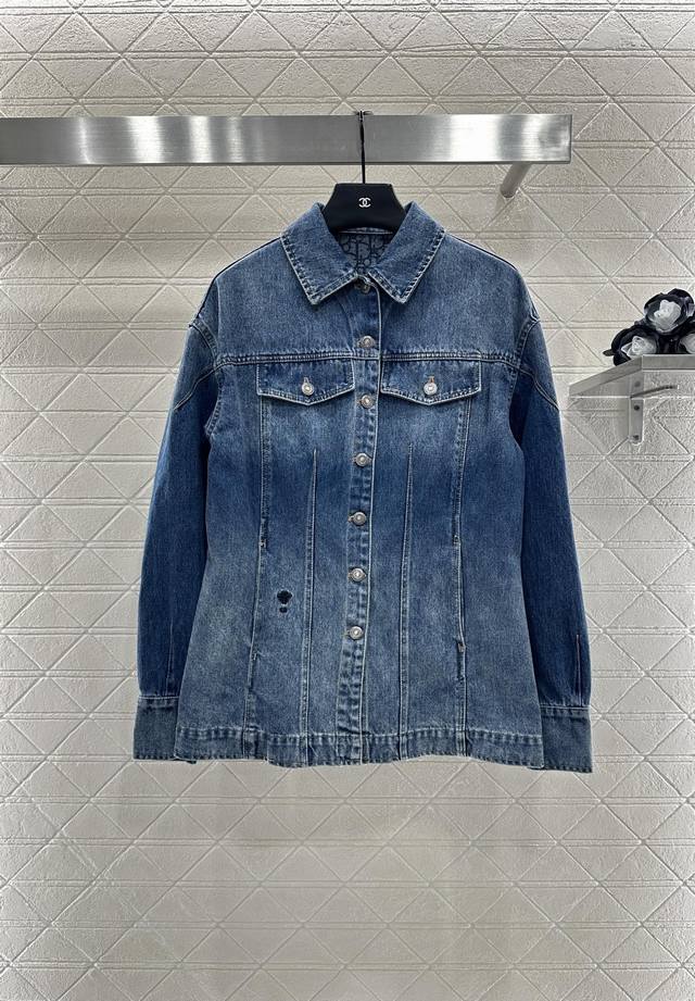 Dio* 2025 New Arrivals: Oversized Denim Jacket and Pants Set. Made from custom Y