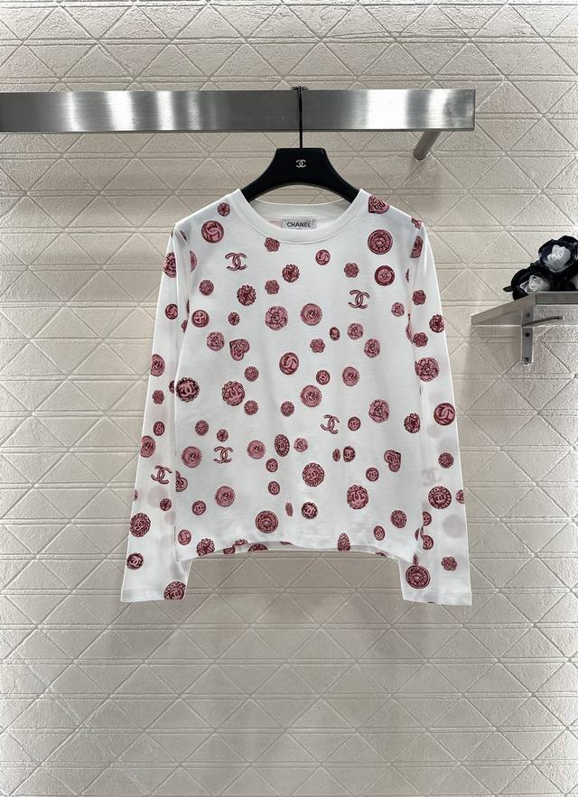 Chane* 2025 New Arrivals: DDD. This DDD-inspired camellia print has a round neck