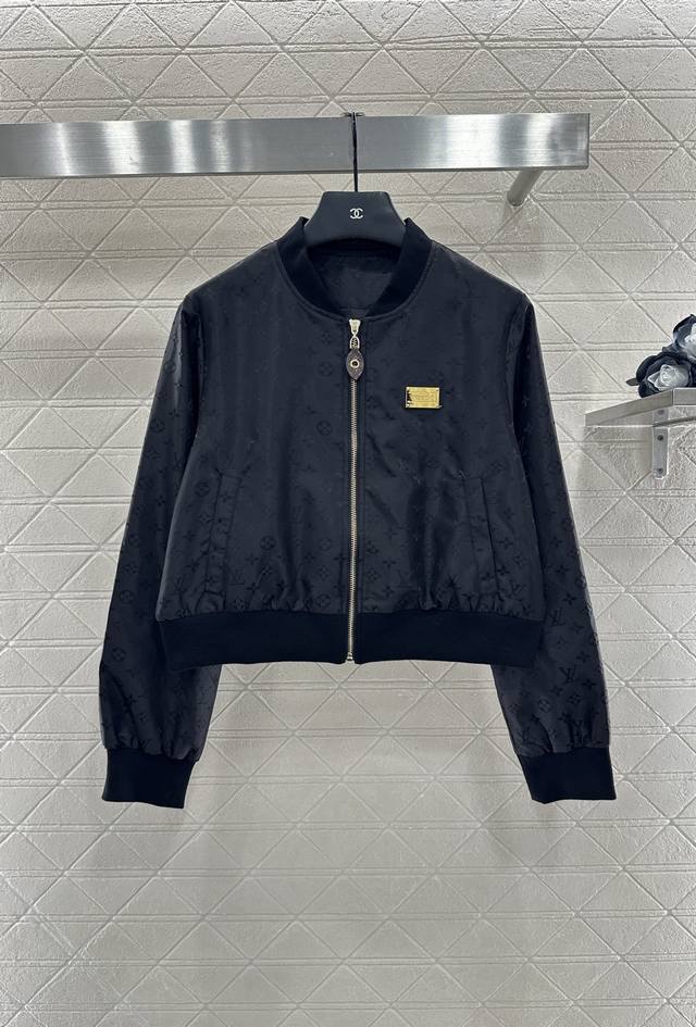 Louis Vuitto* 2025 New Arrivals: Jacquard Pattern Jacket. Made from imported Yb