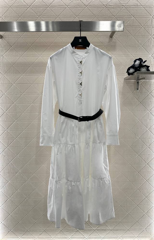 Louis Vuitto* 2025 New Arrivals Four-Leaf Clover Long-Sleeved Dress Custom Yb tw