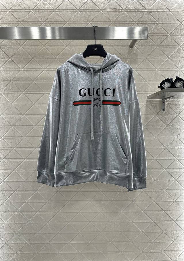 Gucc* 2025 New Arrival Hooded Heavy Print Sweatshirt Custom Yb Original Cotton M