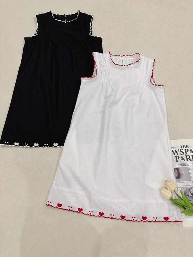 2025 Spring/Summer American Niche. Ciao Luci Embroidered Heart Lace Sleeveless T