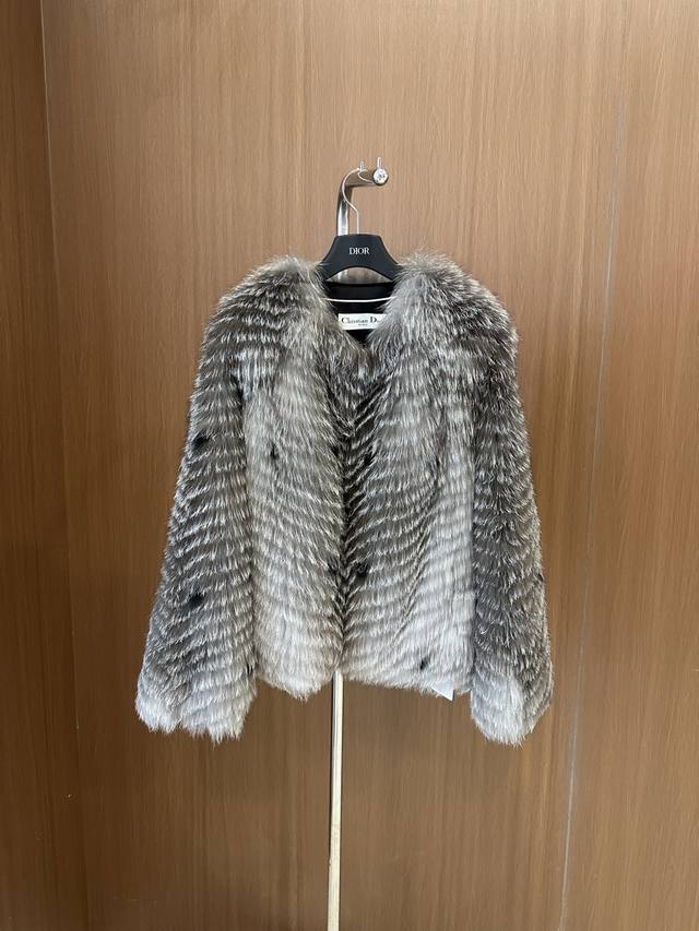Dioar * 25 new high-quality fox fur Imported Finnish silver fox placket with imp
