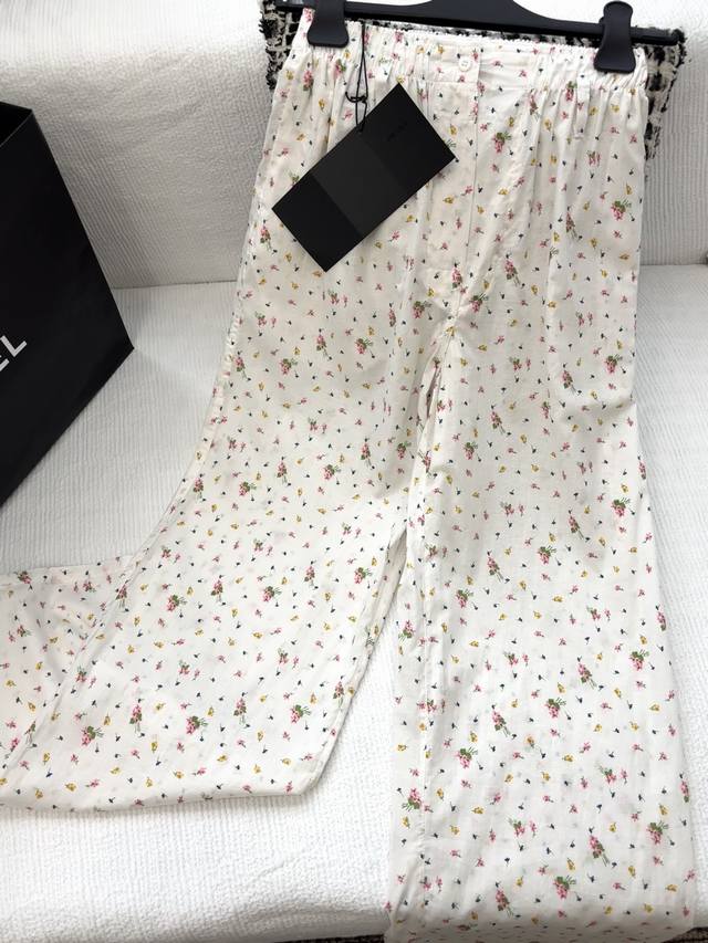 New product in stock P home! Summer dopamine print wide leg pants Sm L DDD
