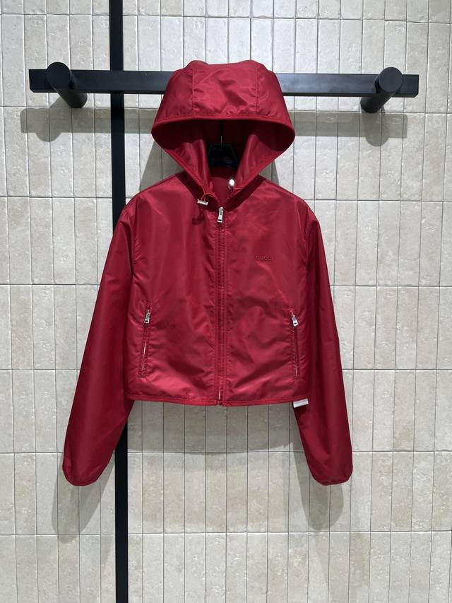 G's 25th Early Fall collection, a popular nylon cropped hooded jacket from the G