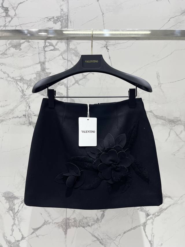 Valentino-inspired handmade 3D flower skirt DDD. The exquisite handmade 3D flowe